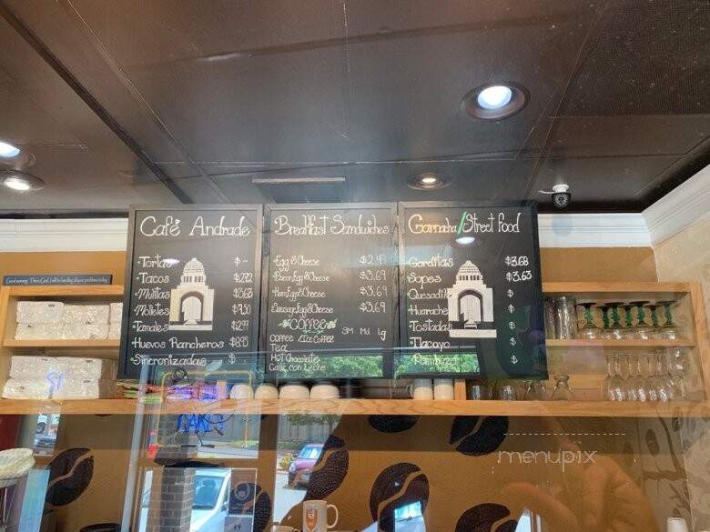 Cafe Andrade - Charlottesville, VA menu_pic