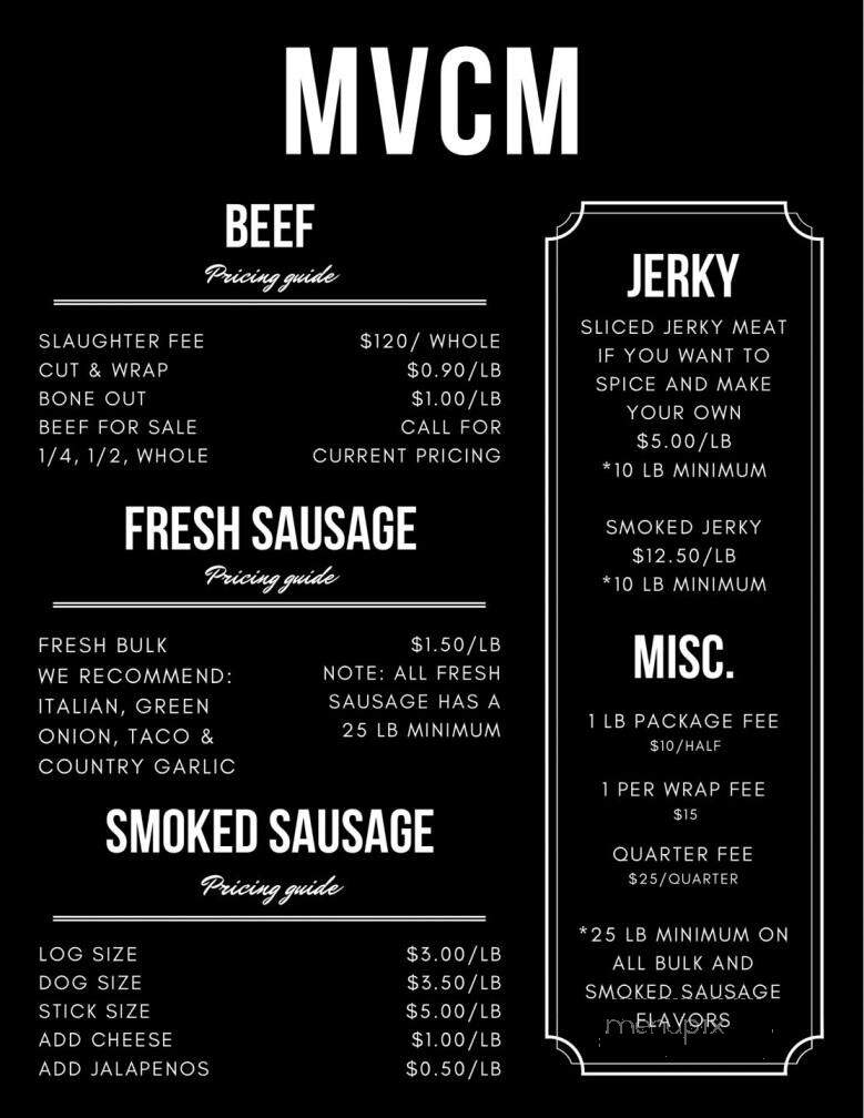 Mountain View Custom Meats - Coeur d'Alene, ID menu_pic