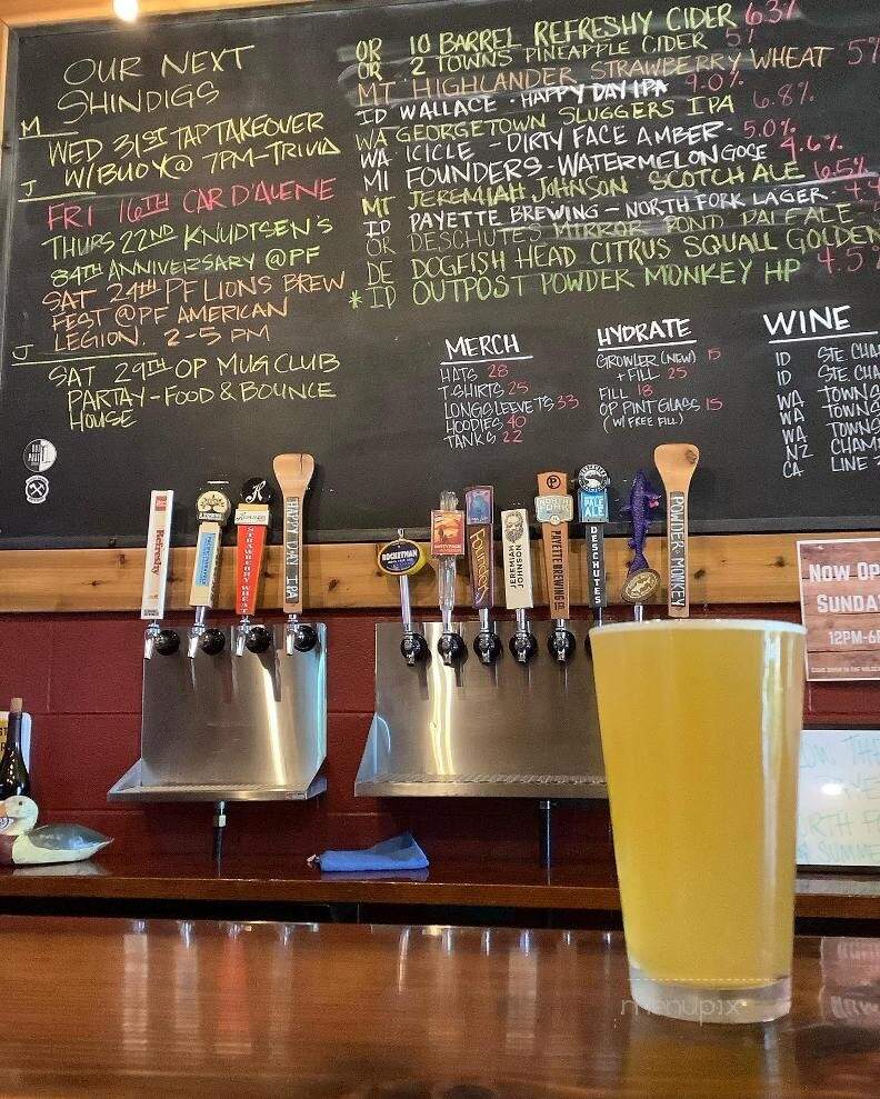 Outpost Brewing - Coeur d'Alene, ID menu_pic