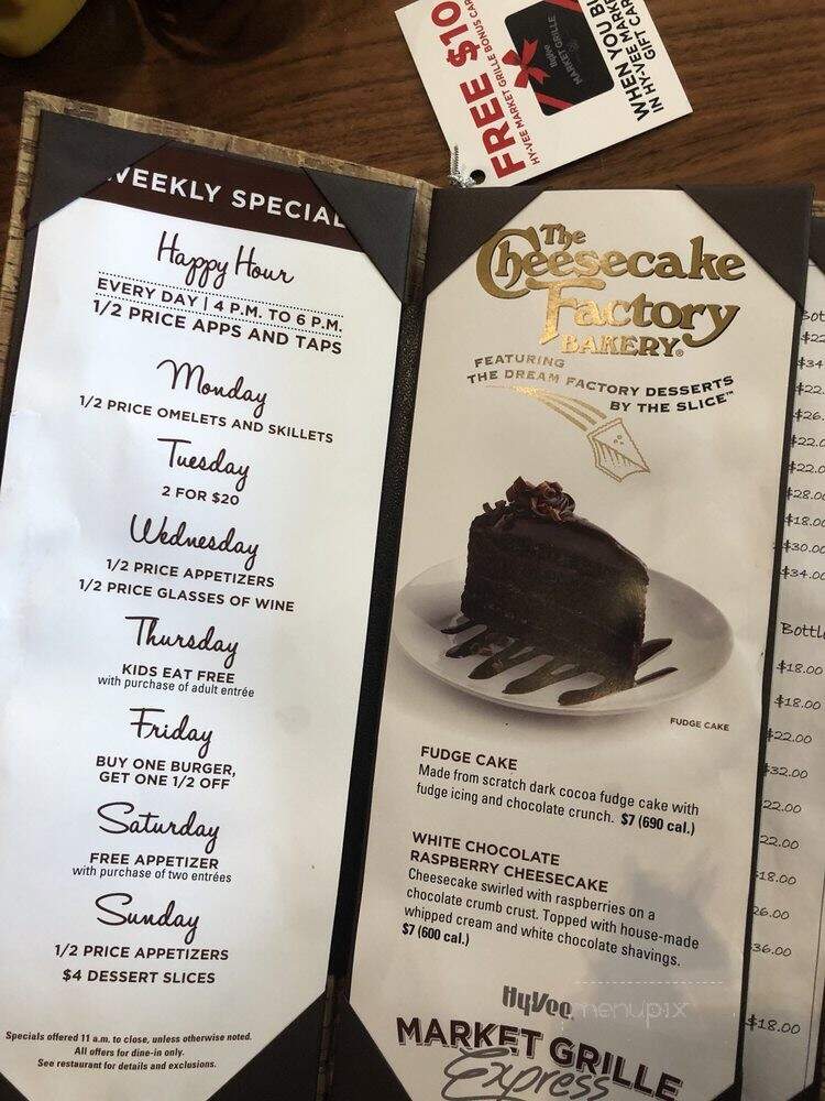 Hy-Vee Market Grille Express - Lee's Summit, MO menu_pic