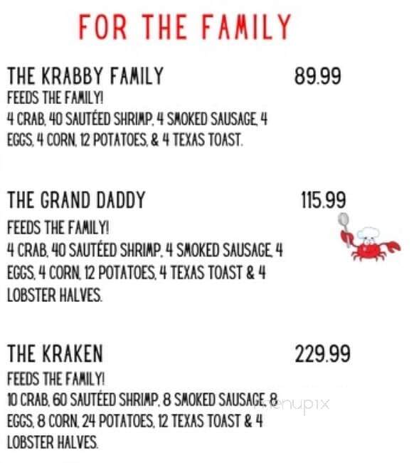 Krabby Daddy's Seafood Eatery - Festus, MO menu_pic