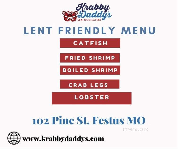 Krabby Daddy's Seafood Eatery - Festus, MO menu_pic