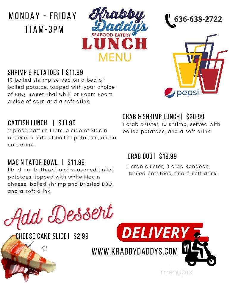 Krabby Daddy's Seafood Eatery - Festus, MO menu_pic