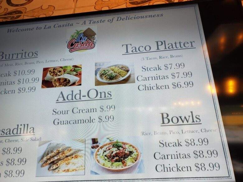 La Casita - Kingsland, GA menu_pic