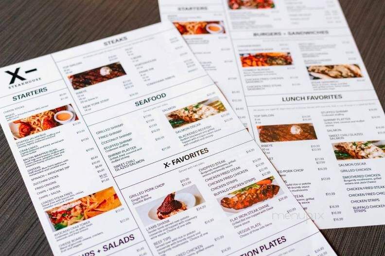 X- Steakhouse - Amarillo, TX menu_pic