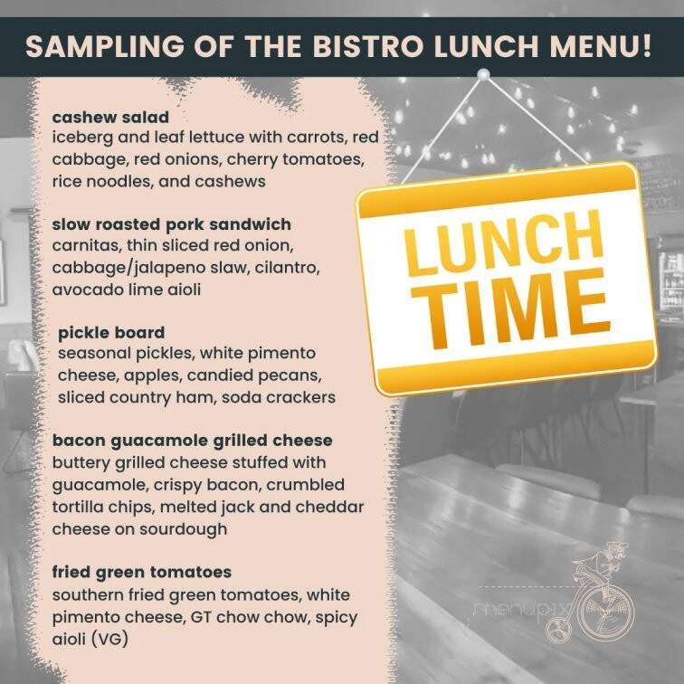 Bistro On 6th - Bristol, TN menu_pic