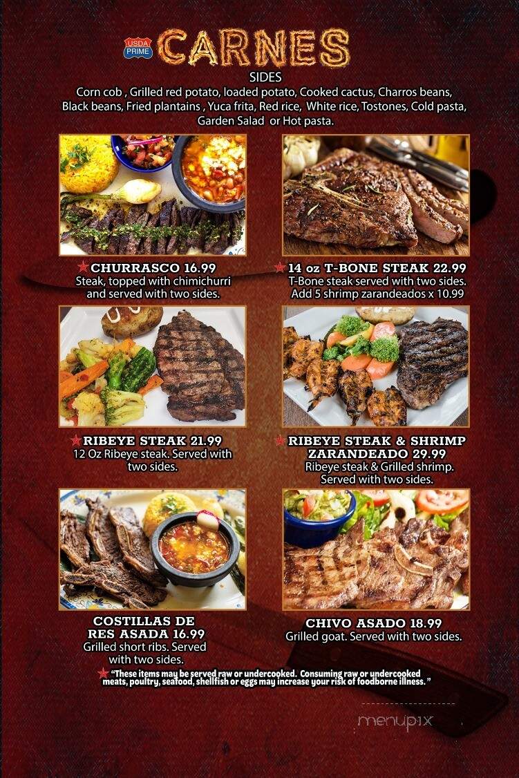 Las Brasas - Knightdale, NC menu_pic