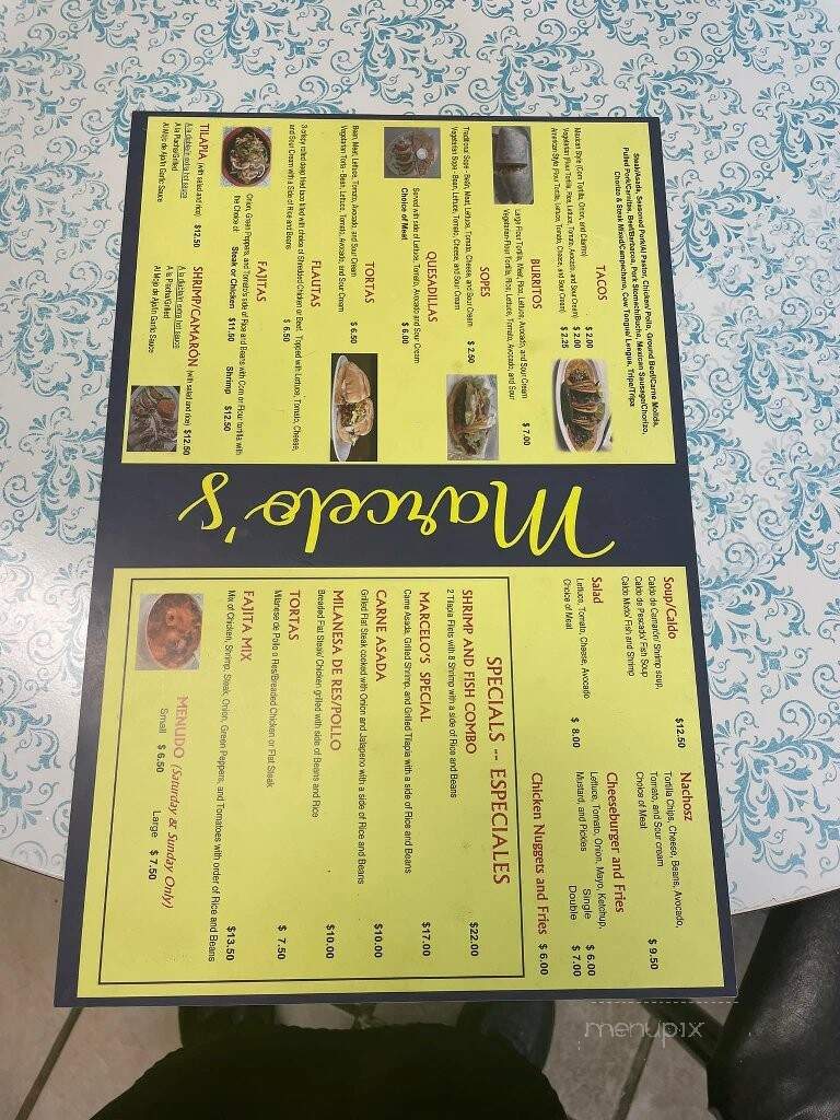 Marcelo's - Plymouth, IN menu_pic