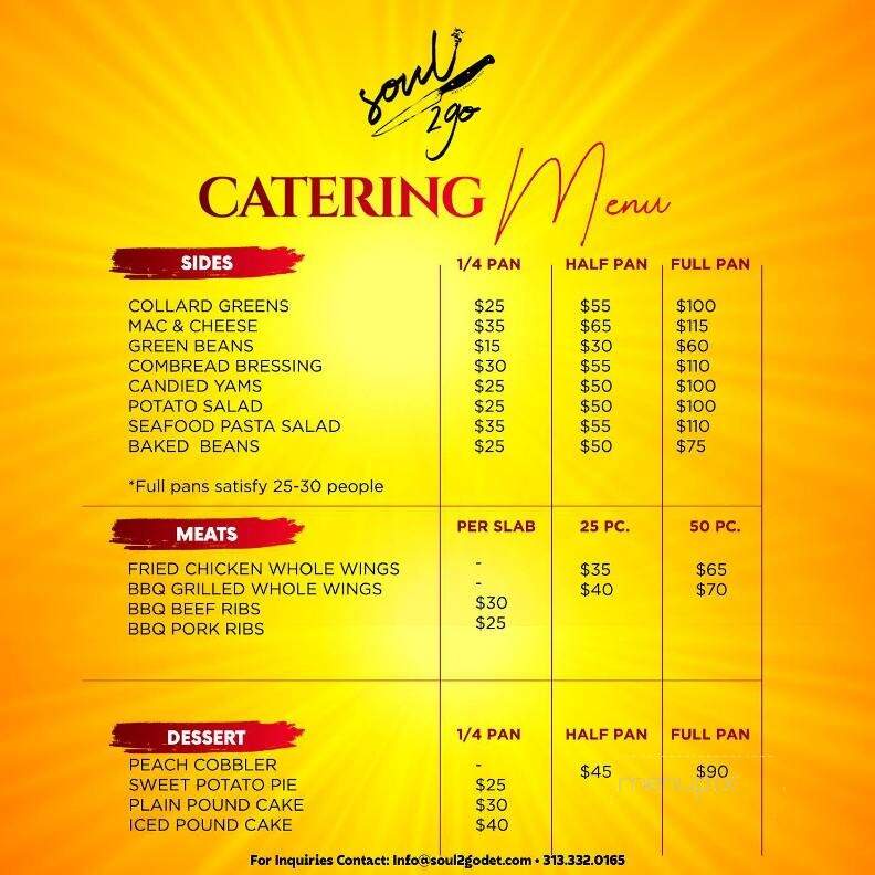 Soul 2 Go - Detroit, MI menu_pic
