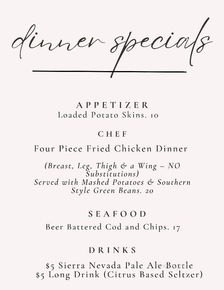 The Locale - Brownsburg, IN menu_pic