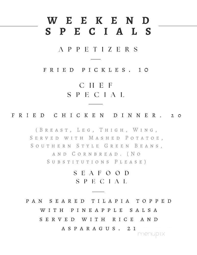 The Locale - Brownsburg, IN menu_pic