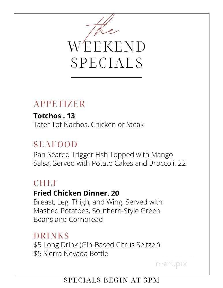 The Locale - Brownsburg, IN menu_pic