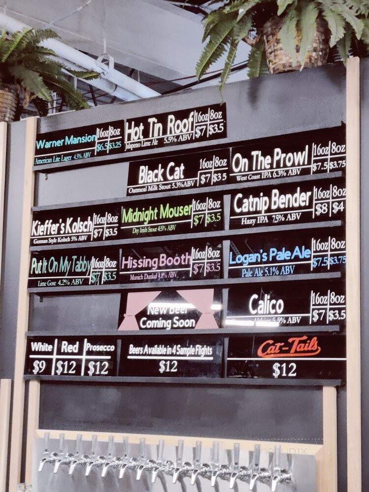 BabyCat Brewery - Kensington, MD menu_pic