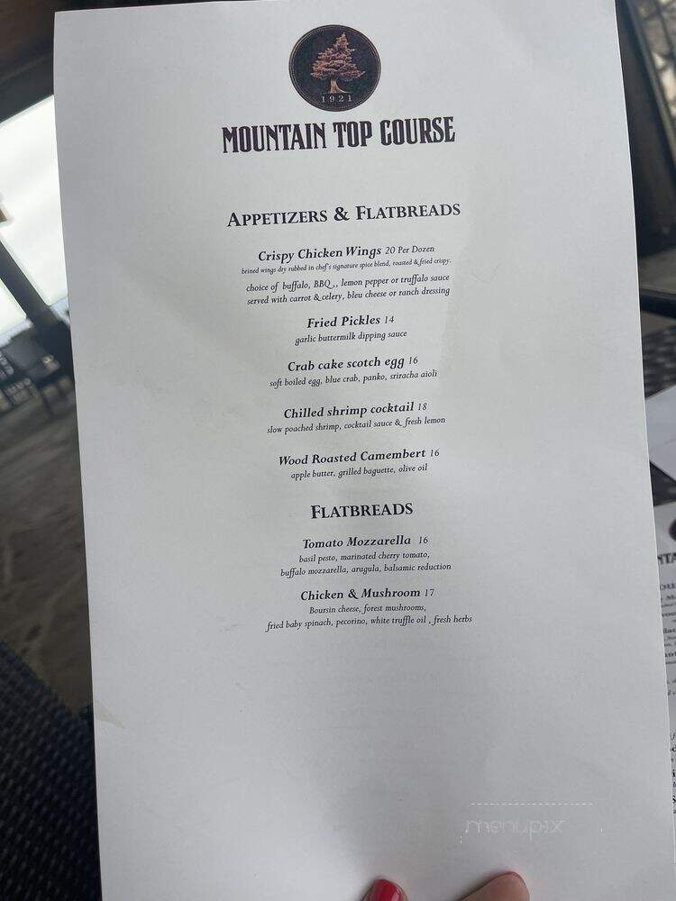 Mountain Top Grill - Hollister, MO menu_pic