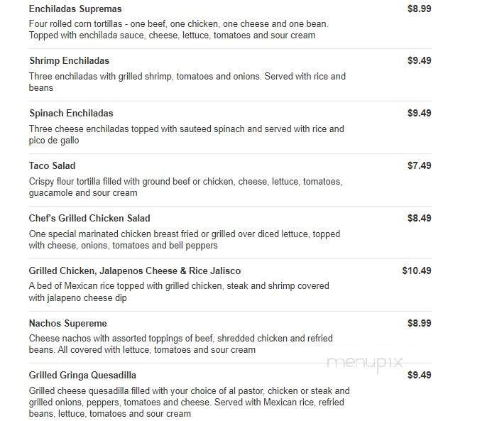 Los Compadres - Lebanon, TN menu_pic