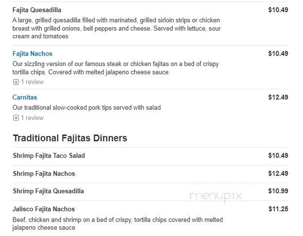 Los Compadres - Lebanon, TN menu_pic