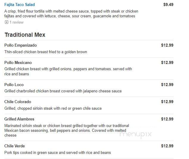 Los Compadres - Lebanon, TN menu_pic