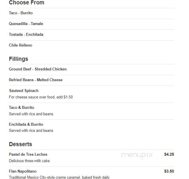 Los Compadres - Lebanon, TN menu_pic