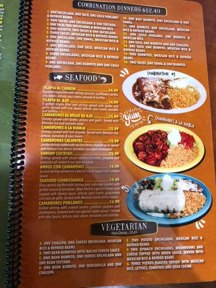 El Camino Real - Wixom, MI menu_pic