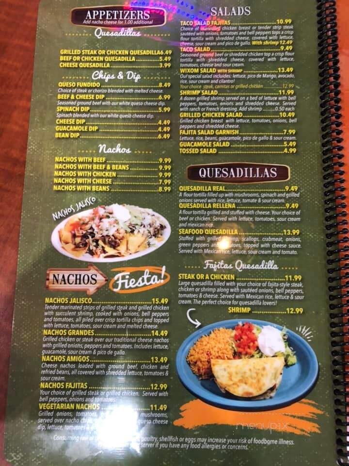 El Camino Real - Wixom, MI menu_pic