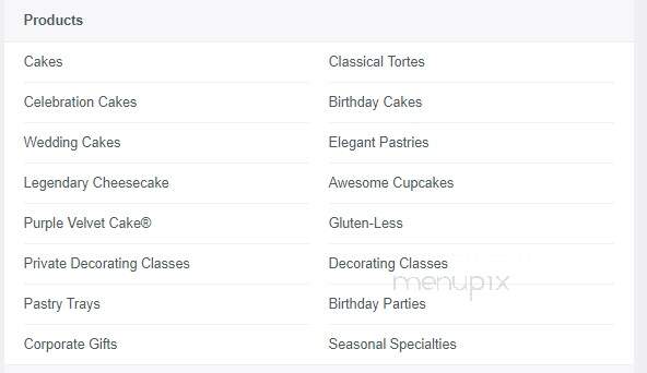 Frederick's Pastries - North Andover, MA menu_pic