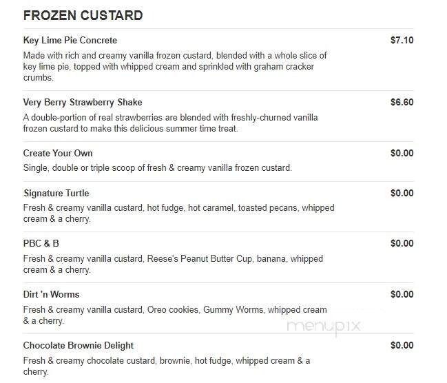 Freddy's Frozen Custard & Steakburgers - Joplin, MO menu_pic