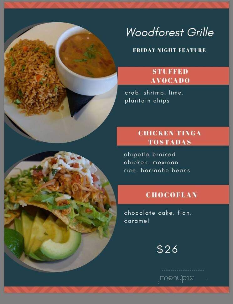 Woodforest Bar And Grille - Montgomery, TX menu_pic