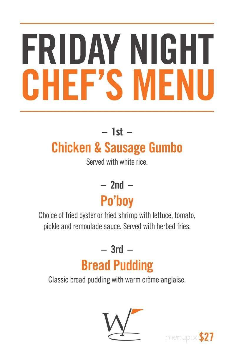 Woodforest Bar And Grille - Montgomery, TX menu_pic