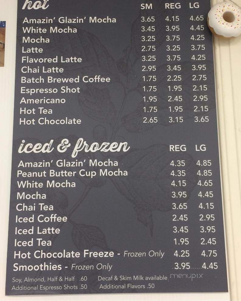 Amazin Glazin Donuts - Elizabethtown, KY menu_pic