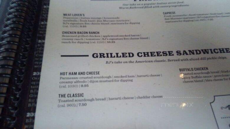 BJ's Restaurant & Brewhouse - Florence, KY menu_pic