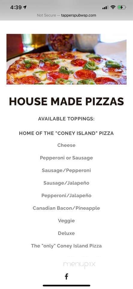 Tapper's Pub - Saint Paul, MN menu_pic