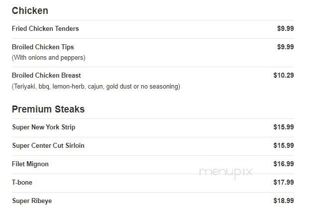 Western Sizzlin Steak House - Valdosta, GA menu_pic