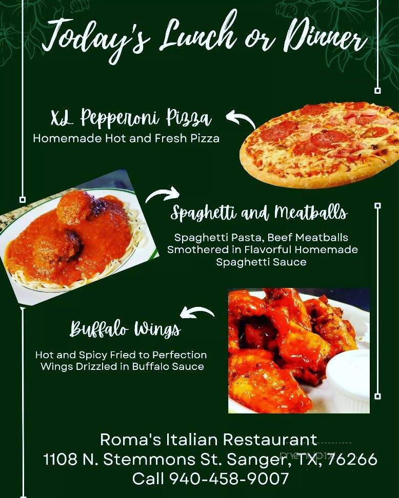 Roma's Italian Restaurant - Sanger, TX