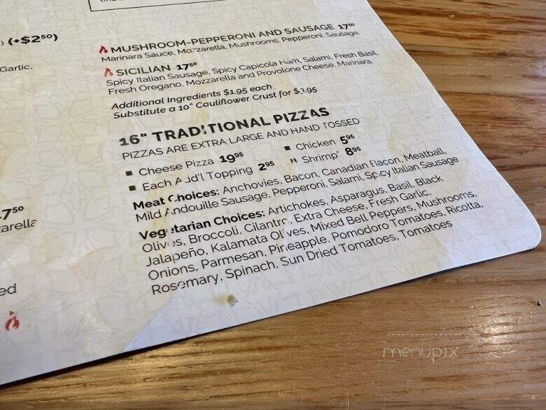Babbo Italian Eatery - Mesa, AZ menu_pic
