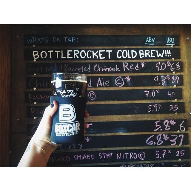 Boxcar Coffee Roasters - Boulder, CO menu_pic