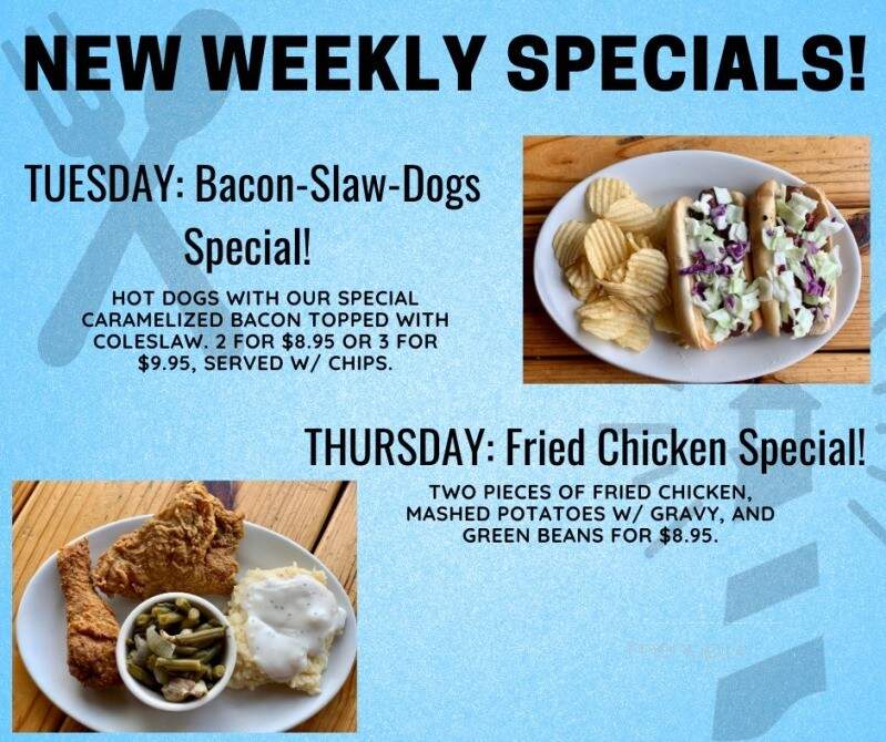 Fisherman's Point Marina - Streetman, TX menu_pic