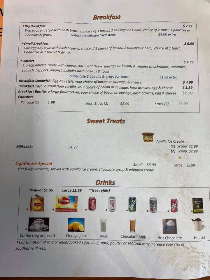 Fisherman's Point Marina - Streetman, TX menu_pic