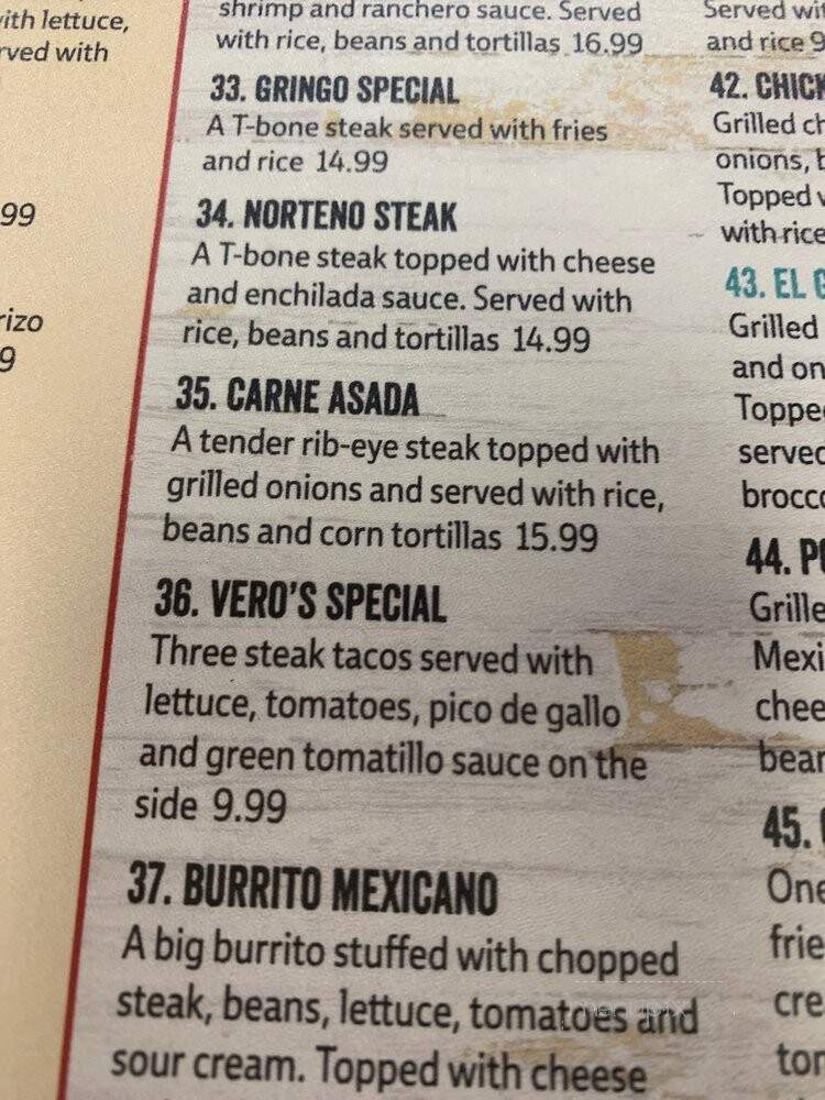 El Compadre - Bedford, IN menu_pic