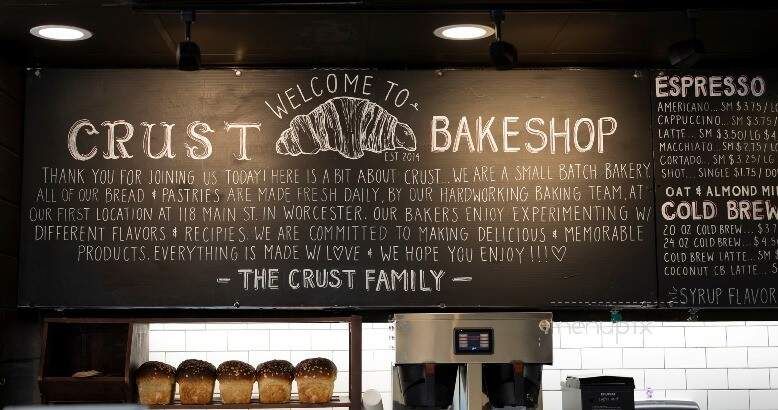 Crust Artisan Bakeshop - Worcester, MA menu_pic