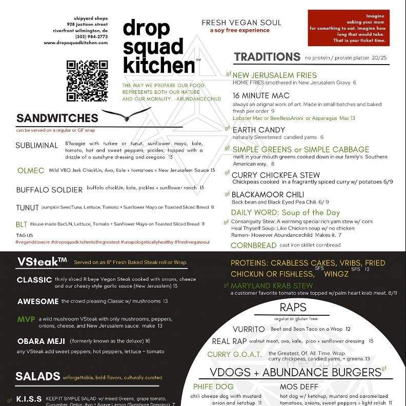 Drop Squad Kitchen - Wilmington, DE menu_pic