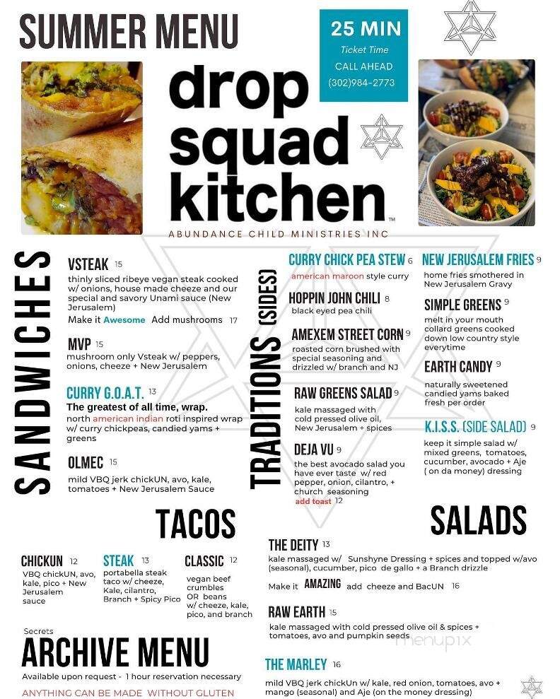 Drop Squad Kitchen - Wilmington, DE menu_pic