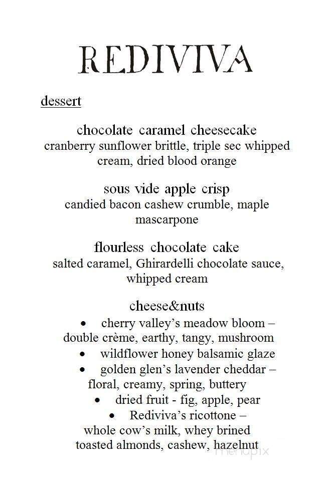 Rediviva - Aberdeen, WA menu_pic