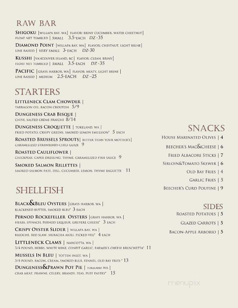 Rediviva - Aberdeen, WA menu_pic