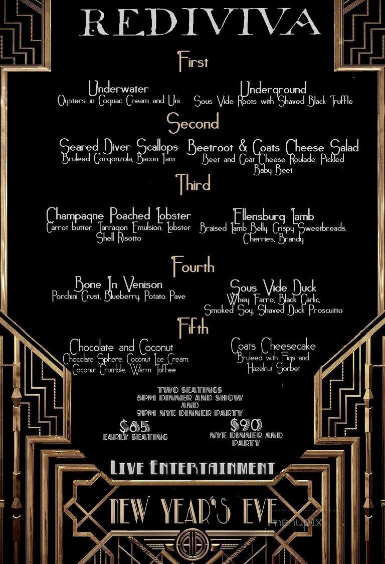 Rediviva - Aberdeen, WA menu_pic