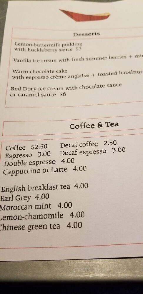 Red Dory - Tiverton, RI menu_pic