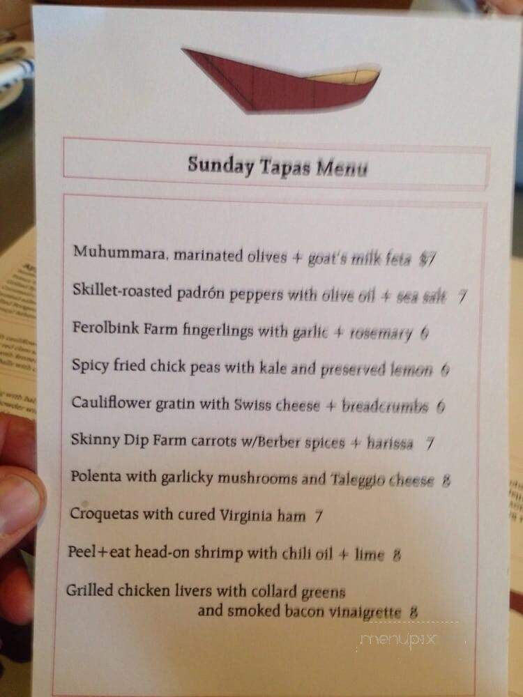Red Dory - Tiverton, RI menu_pic