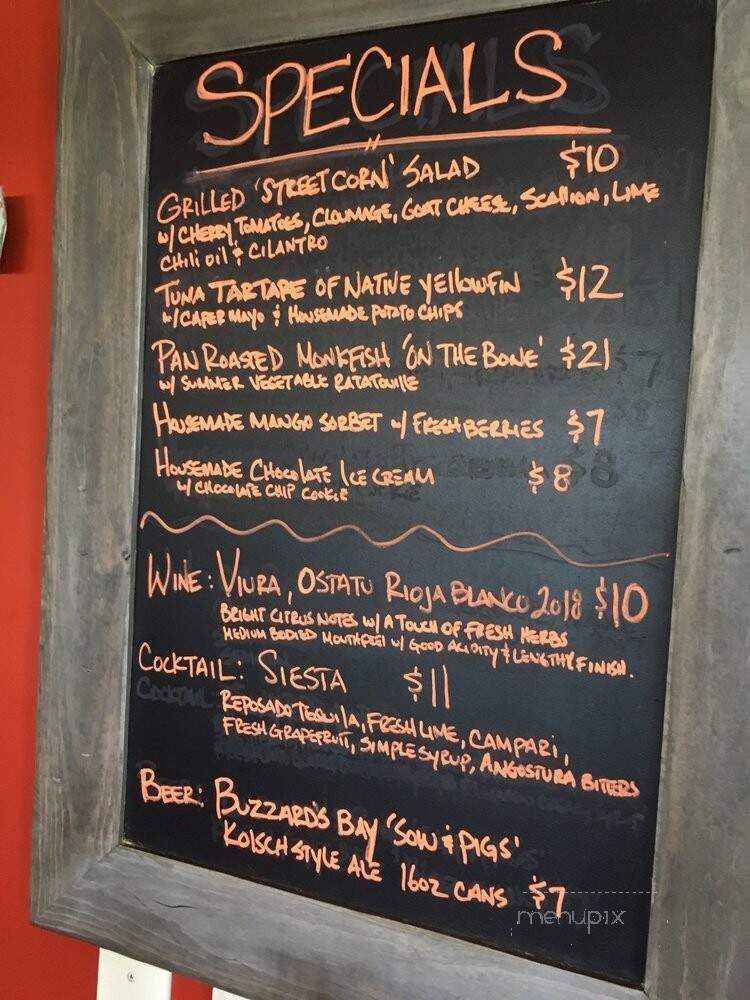 Red Dory - Tiverton, RI menu_pic