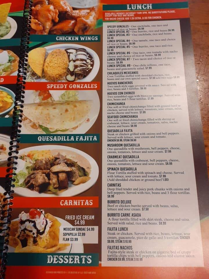 Fiesta Mexicana - Louisville, KY menu_pic