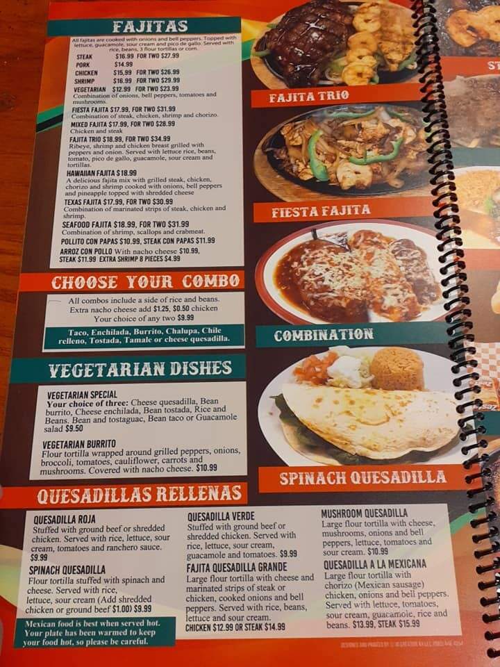 Fiesta Mexicana - Louisville, KY menu_pic