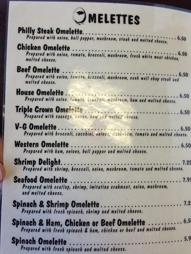 Omelette House - Pooler, GA menu_pic
